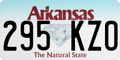 AR license plate 295KZO