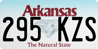 AR license plate 295KZS