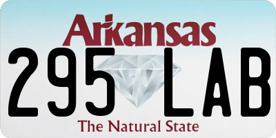 AR license plate 295LAB