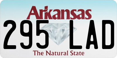 AR license plate 295LAD