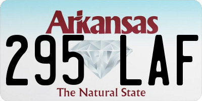 AR license plate 295LAF