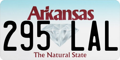 AR license plate 295LAL