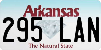 AR license plate 295LAN