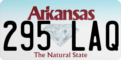 AR license plate 295LAQ