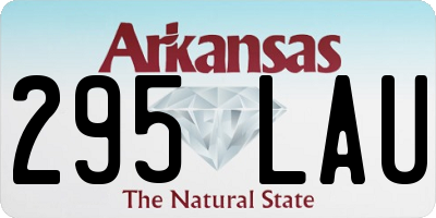 AR license plate 295LAU