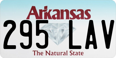 AR license plate 295LAV