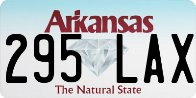 AR license plate 295LAX