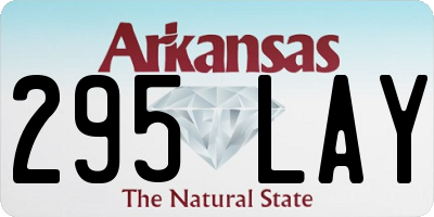 AR license plate 295LAY