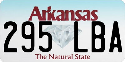 AR license plate 295LBA