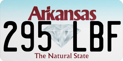AR license plate 295LBF