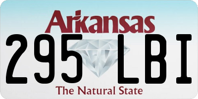 AR license plate 295LBI