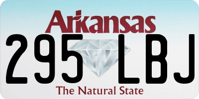 AR license plate 295LBJ