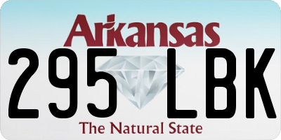 AR license plate 295LBK