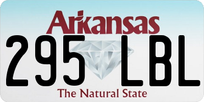 AR license plate 295LBL