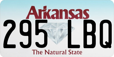 AR license plate 295LBQ