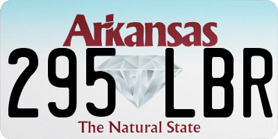 AR license plate 295LBR