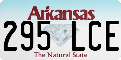 AR license plate 295LCE