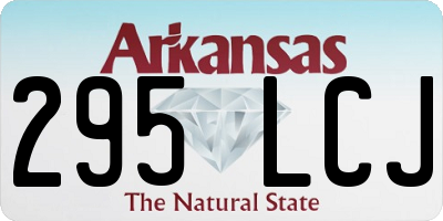 AR license plate 295LCJ