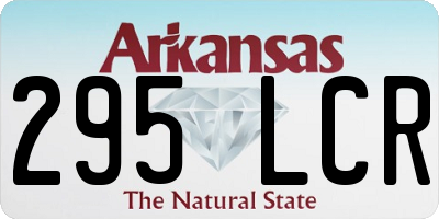 AR license plate 295LCR