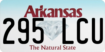 AR license plate 295LCU
