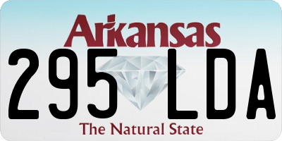 AR license plate 295LDA