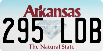 AR license plate 295LDB