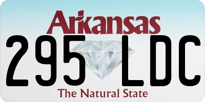 AR license plate 295LDC