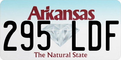 AR license plate 295LDF