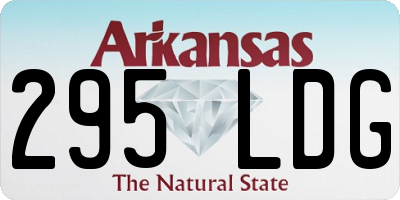 AR license plate 295LDG