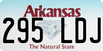AR license plate 295LDJ