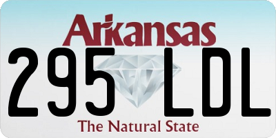 AR license plate 295LDL