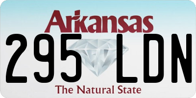 AR license plate 295LDN