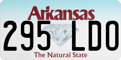 AR license plate 295LDO