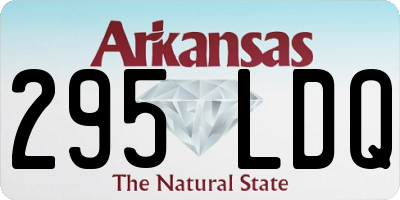 AR license plate 295LDQ