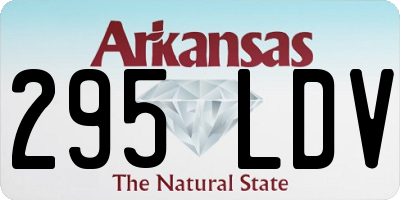 AR license plate 295LDV