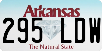 AR license plate 295LDW