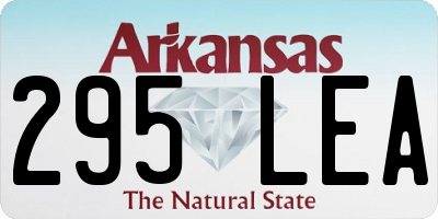 AR license plate 295LEA