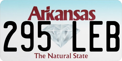 AR license plate 295LEB