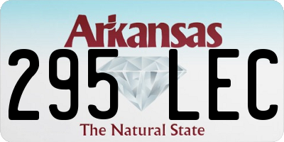 AR license plate 295LEC