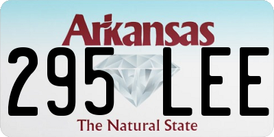 AR license plate 295LEE