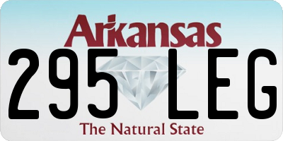AR license plate 295LEG