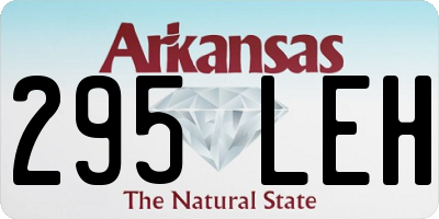 AR license plate 295LEH