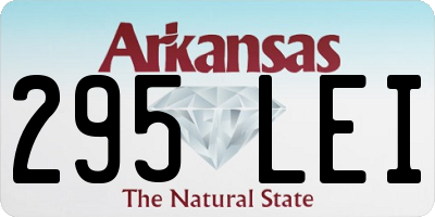 AR license plate 295LEI