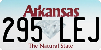 AR license plate 295LEJ