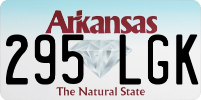 AR license plate 295LGK