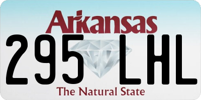 AR license plate 295LHL