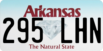 AR license plate 295LHN