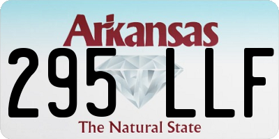 AR license plate 295LLF
