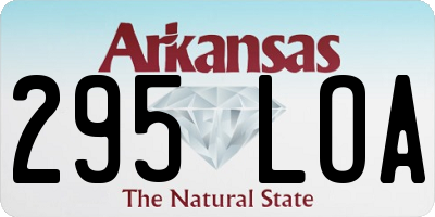 AR license plate 295LOA