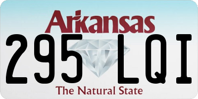 AR license plate 295LQI